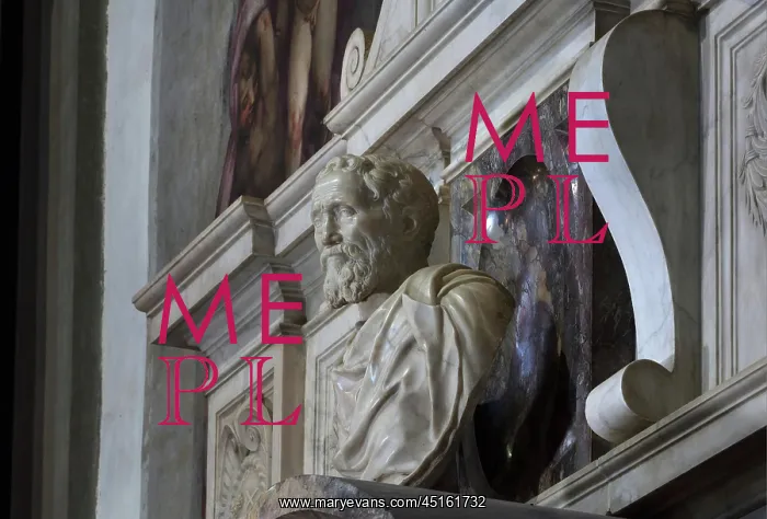: Tomb of Michelangelo, Santa Croce, Florence, Tuscany, Italy : Tomb of Michelangelo, Santa Croce, Florence, Tuscany, Italy