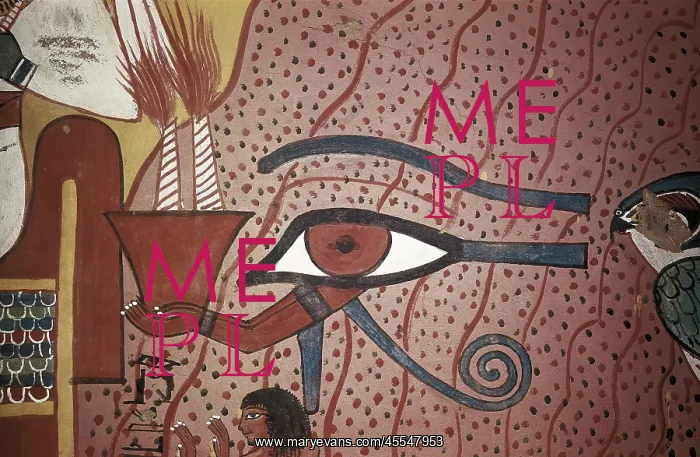 : Tomb of Pashed.. Egyptian mural painting : Tomb of Pashed.. Egyptian mural painting