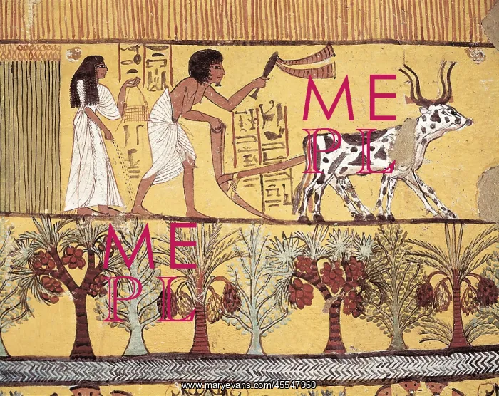: Tomb of Sennedjem. Mural painting : Tomb of Sennedjem. Mural painting