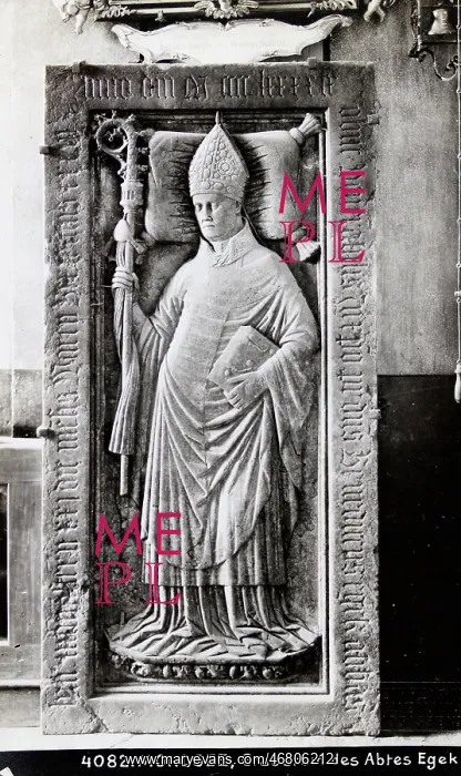  : Tombstone of an abbot in Mondsee