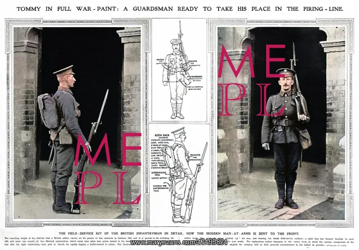 : Tommy Guardsman in full war-paint 1914 : Tommy Guardsman in full war-paint 1914