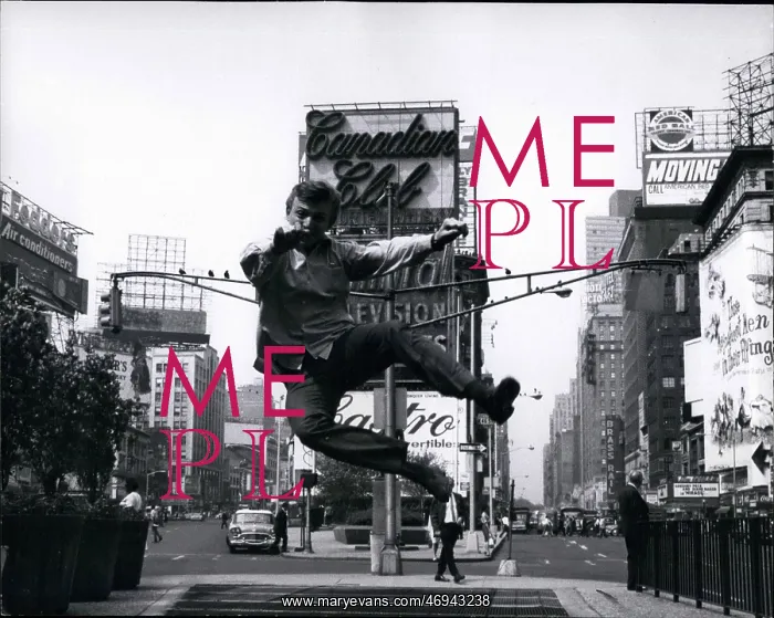 : Tommy Steele, Half a Sixpence, Times Square, New York, USA : Tommy Steele, Half a Sixpence, Times Square, New York, USA