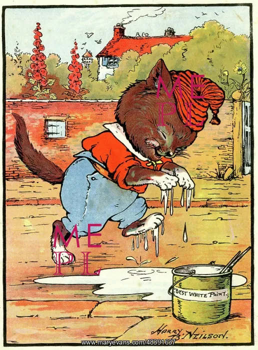 : Tommy Tinker the Cat paddled in spilt paint : Tommy Tinker the Cat paddled in spilt paint
