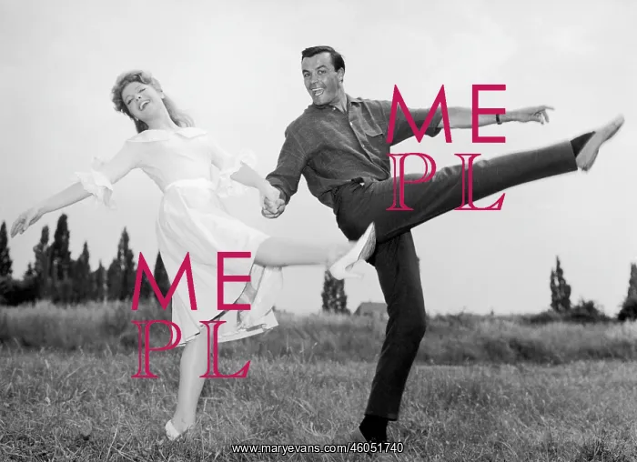 : Toni Sailer with Ina Bauer : Toni Sailer with Ina Bauer