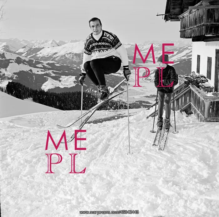 : Toni Sailer as skiing instructor : Toni Sailer as skiing instructor