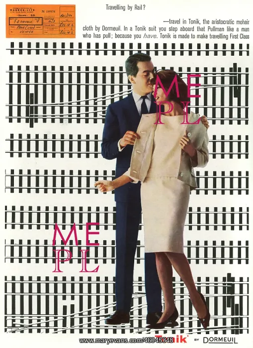 : Tonik fabric advertisement, 1962 : Tonik fabric advertisement, 1962
