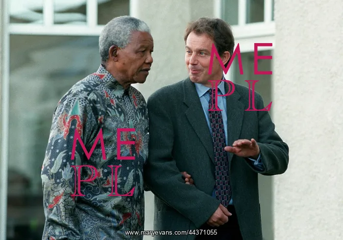 : Tony Blair & Nelson Mandela : Tony Blair & Nelson Mandela
