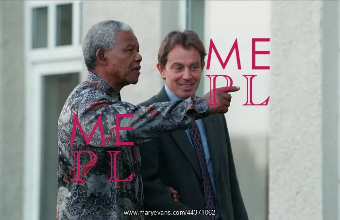 : Tony Blair & Nelson Mandela : Tony Blair & Nelson Mandela