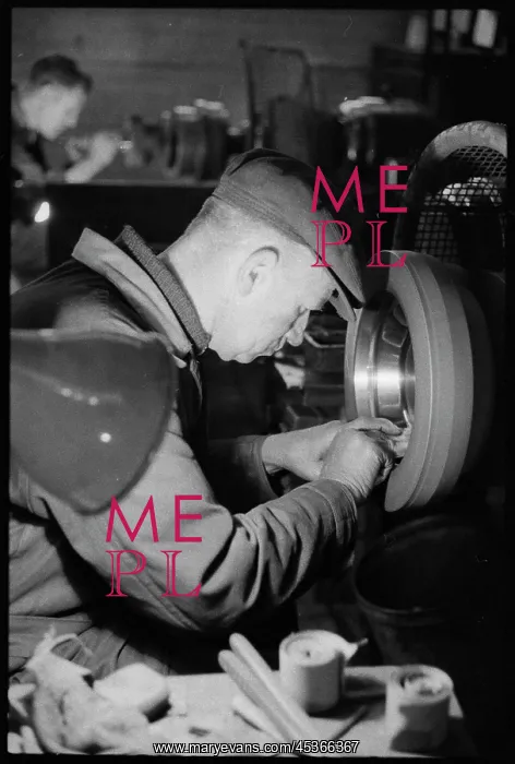 : A toolmaker at work at the Wear Flint Glass Works : A toolmaker at work at the Wear Flint Glass Works