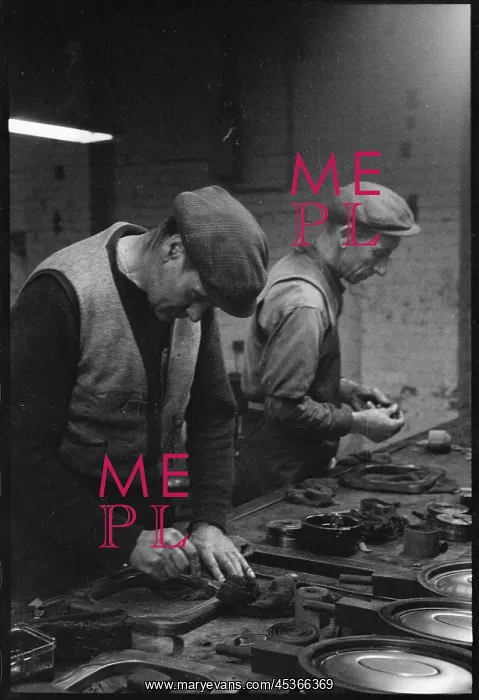 : Toolmakers at work at the Wear Flint Glass Works : Toolmakers at work at the Wear Flint Glass Works