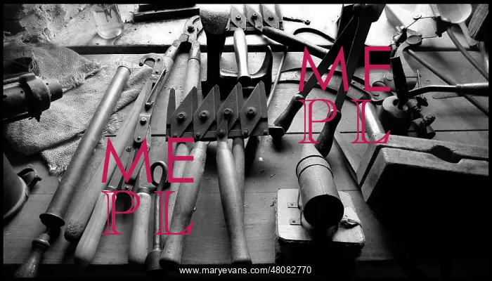  : Tools on bench - Barbara Hepworth studio, St Ives, Cornwall
