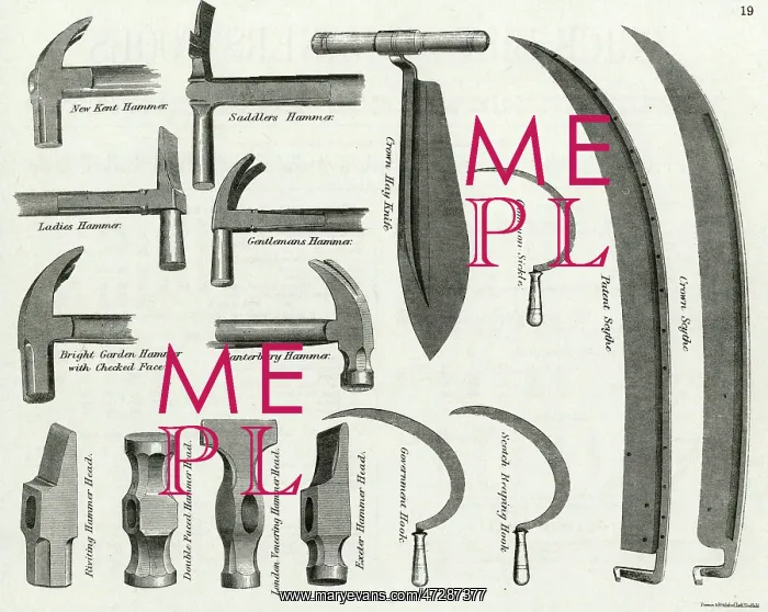  : TOOLS / HAMMERS ETC / 1889