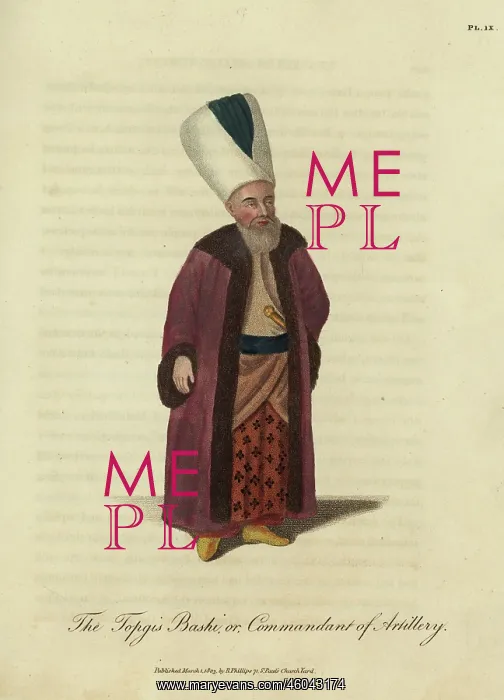 : Topgis Bashi, Commandant of the Ottoman Artillery : Topgis Bashi, Commandant of the Ottoman Artillery