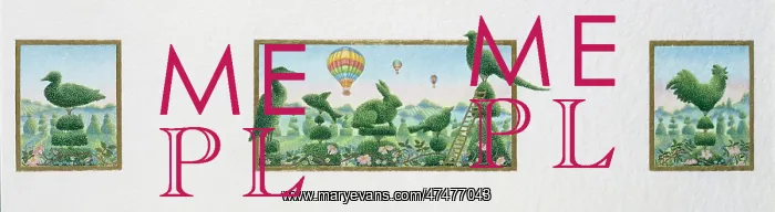 : Topiary Triptych ' topiary animals : Topiary Triptych ' topiary animals