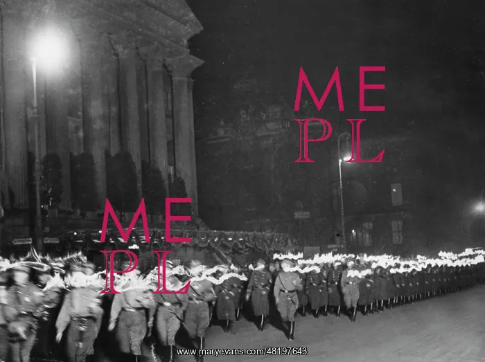 : Torchlight procession in Berlin, 1933 : Torchlight procession in Berlin, 1933