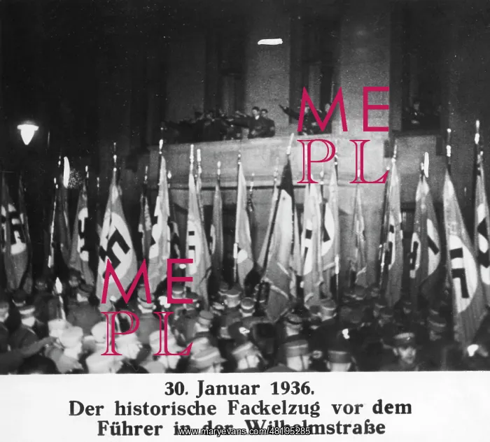 : Torchlight procession in Berlin 30.01.1933 : Torchlight procession in Berlin 30.01.1933
