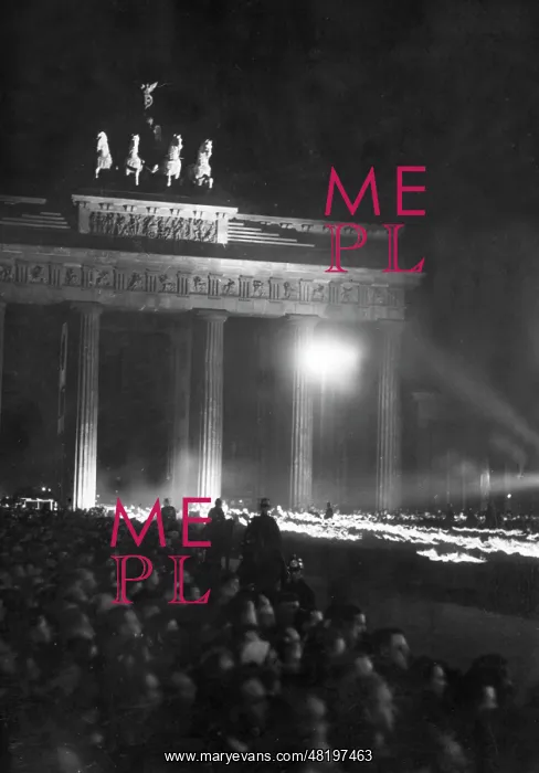 : Torchlight procession in Berlin on the Day of Potsdam, 193 : Torchlight procession in Berlin on the Day of Potsdam, 193