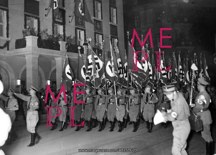 : Torchlight procession of political leaders : Torchlight procession of political leaders