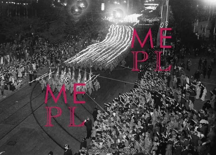 : Torchlight procession of the political organizations : Torchlight procession of the political organizations