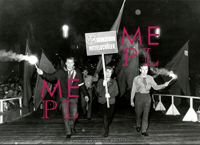 : Torchlight procession of Social Democratic Party of Austria : Torchlight procession of Social Democratic Party of Austria