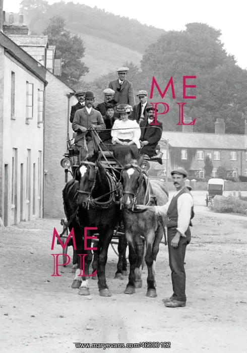  : Torcross, Horse Drawn Coach 1907