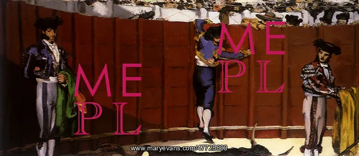  : Torero Scales Wall, by Manet