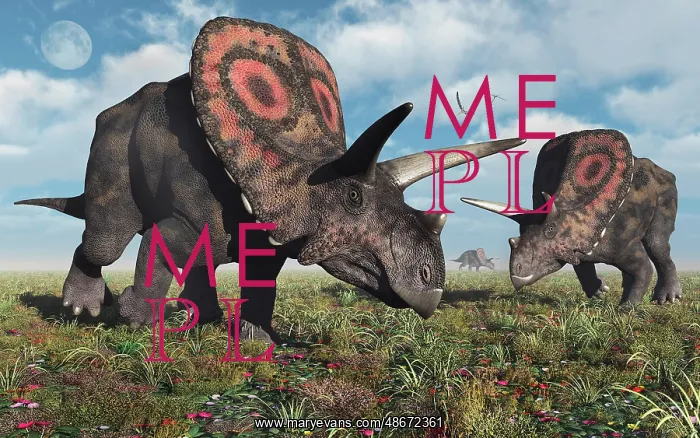 : Torosaurus dinosaurs during Earth's Cretaceous period : Torosaurus dinosaurs during Earth's Cretaceous period