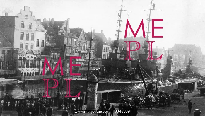 : Torpedo boats in the port of Emden : Torpedo boats in the port of Emden