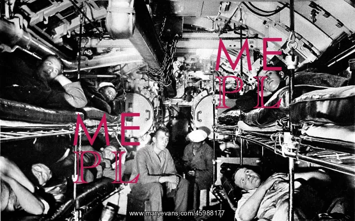 : Torpedo Room of a U-boat, pre-Second World War : Torpedo Room of a U-boat, pre-Second World War