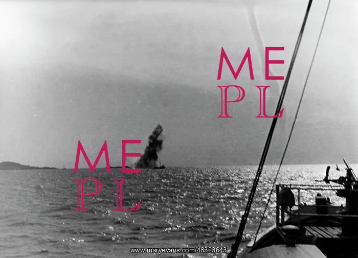 : Torpedoing of a Russian cargo ship, 1942 : Torpedoing of a Russian cargo ship, 1942