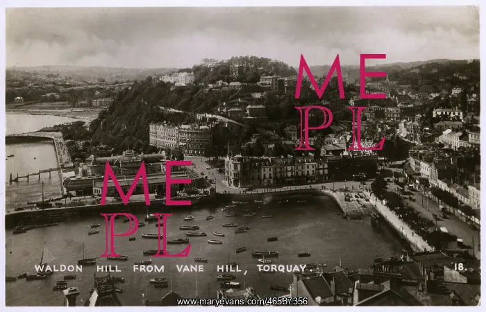 : Torquay, Devon - Waldon Hill and Harbour : Torquay, Devon - Waldon Hill and Harbour