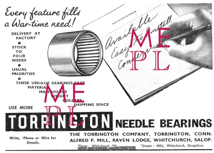  : Torrington Bearings