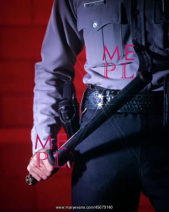 : Torso Only of Policeman Security Guard Holstered : Torso Only of Policeman Security Guard Holstered