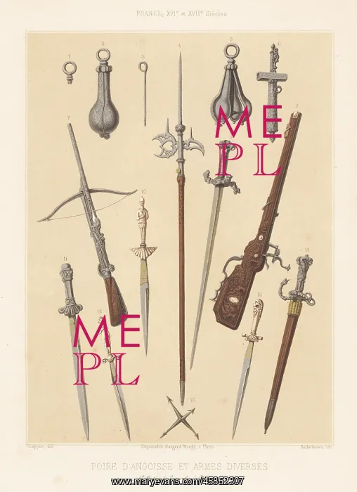 : Torture devices and weapons, 16th and 17th century : Torture devices and weapons, 16th and 17th century