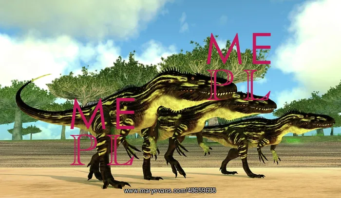 : Torvosaurus dinosaurs hunting for prey : Torvosaurus dinosaurs hunting for prey