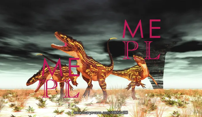 : Torvosaurus dinosaurs run to escape a tornado : Torvosaurus dinosaurs run to escape a tornado