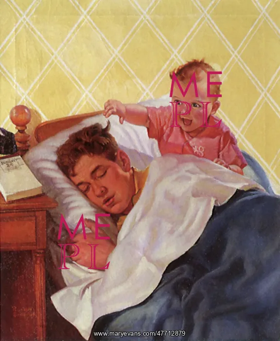 : Tot Wakes Dad Rudely : Tot Wakes Dad Rudely