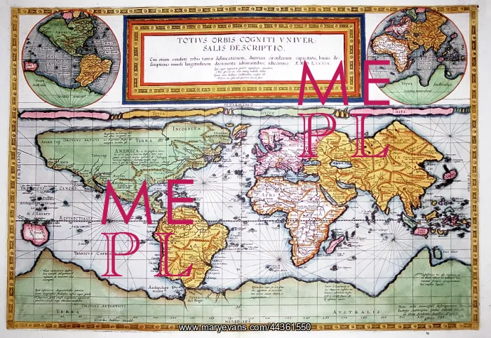  : Totus Orbis Cogniti Universalis World Map