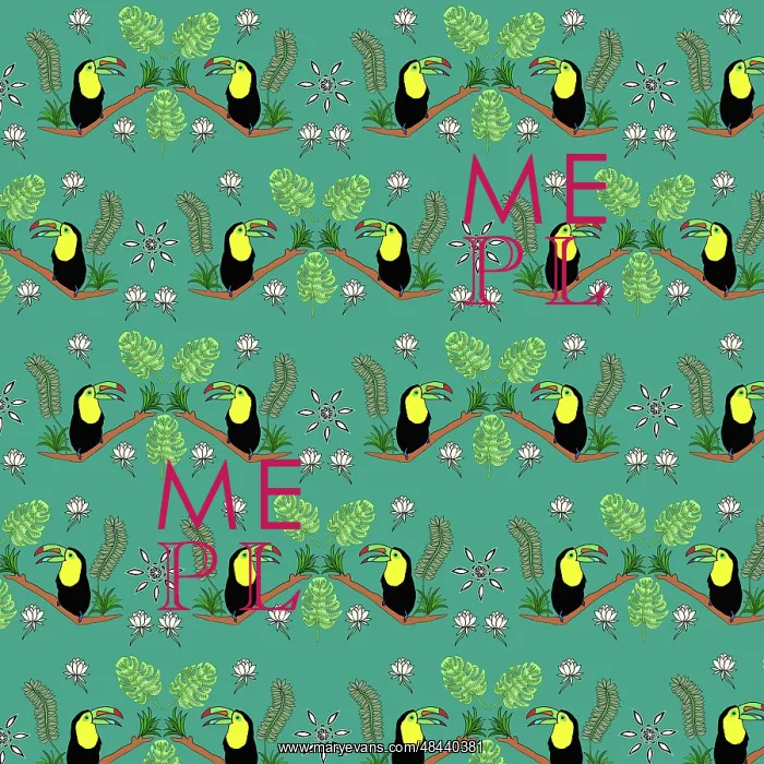  : Toucan repeating pattern
