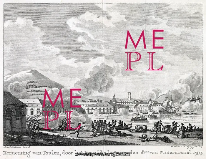 : TOULON EVACUATED 1793 : TOULON EVACUATED 1793