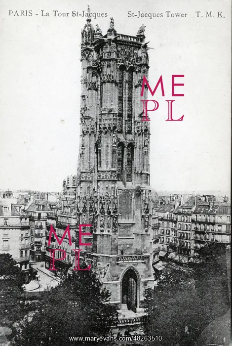 : Tour Saint-Jacques (St James's Tower), Paris, France : Tour Saint-Jacques (St James's Tower), Paris, France