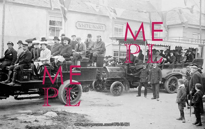 : Tourist excursion, White Hart Hotel, Menheniot, Cornwall : Tourist excursion, White Hart Hotel, Menheniot, Cornwall
