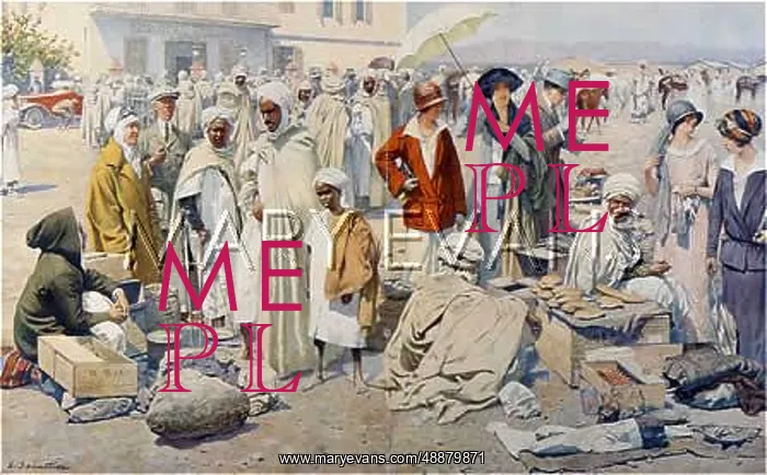 : TOURISTS IN ALGERIAN MKT : TOURISTS IN ALGERIAN MKT