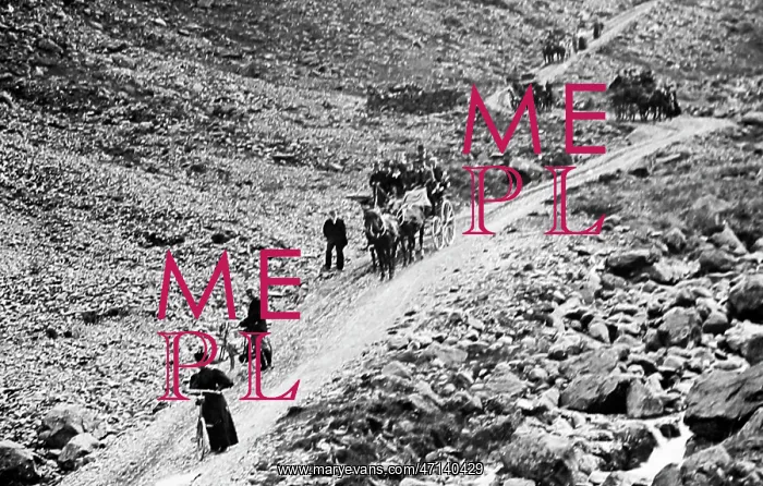  : Tourists on Honister Pass, Lake District, Victorian period