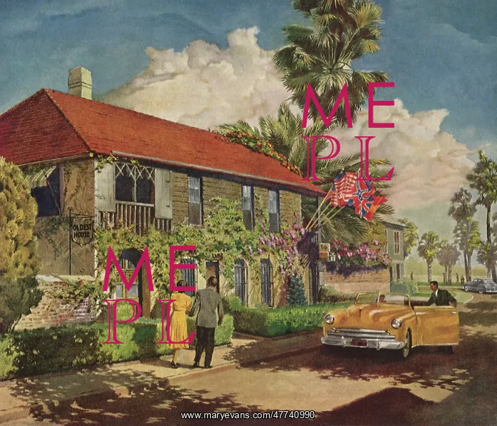  : Tourists in St. Augustine, Florida