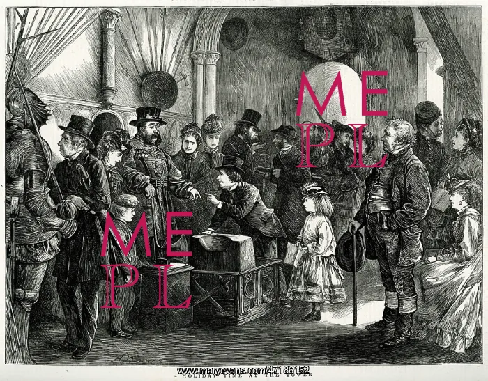 : TOURISTS AT THE TOWER 1871 : TOURISTS AT THE TOWER 1871