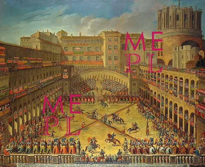 : Tournament in the Vatican, Italian School : Tournament in the Vatican, Italian School