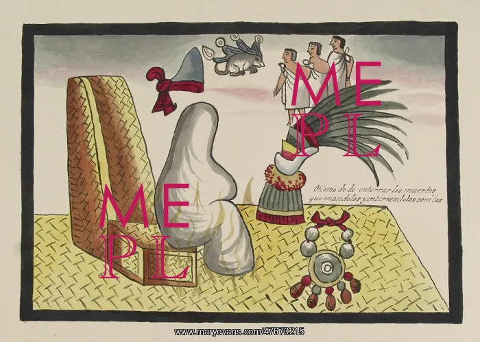 : Tovar Codex, Aztec Funeral Rites : Tovar Codex, Aztec Funeral Rites