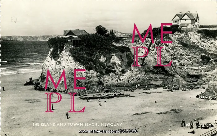 : Towan Beach & Island, Newquay, Cornwall : Towan Beach & Island, Newquay, Cornwall