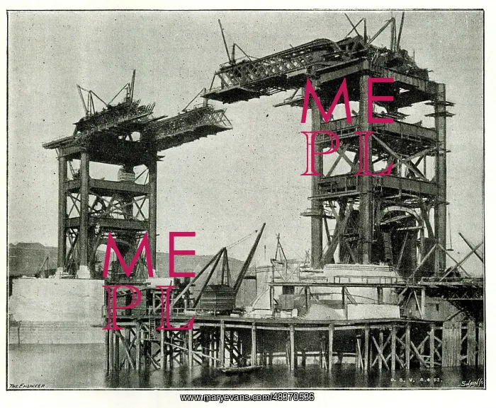  : Tower Bridge under construction, April 1892